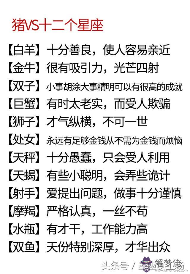 男女星座生肖配對，12生肖配對查詢表