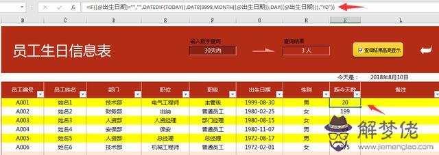 生辰八字日歷查詢表