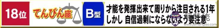 一周年運勢排行榜