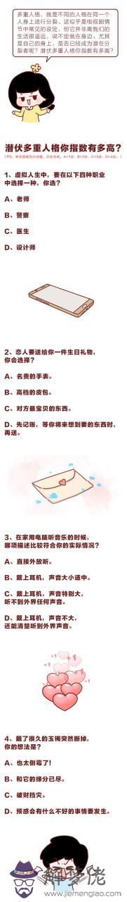 測試你是幾重人格，邊緣性人格障礙測試量表