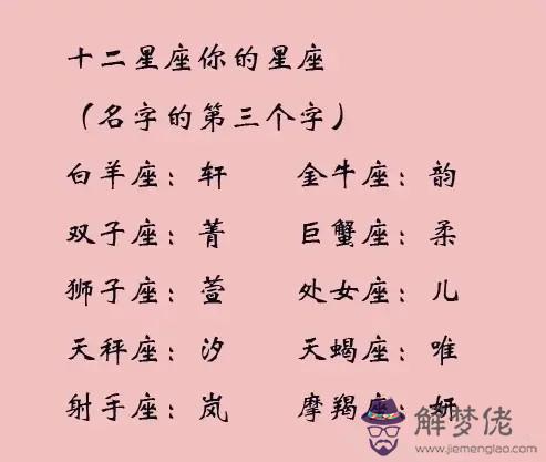 十二星座專屬古風名字女雙魚座，十二星座專屬古代名字