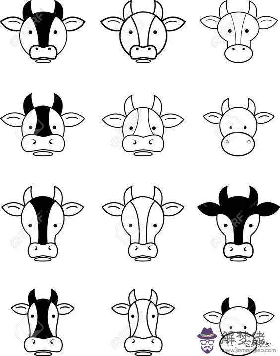 牛年簡筆畫圖片帶顏色：牛的簡筆畫怎麼畫？(圖片)