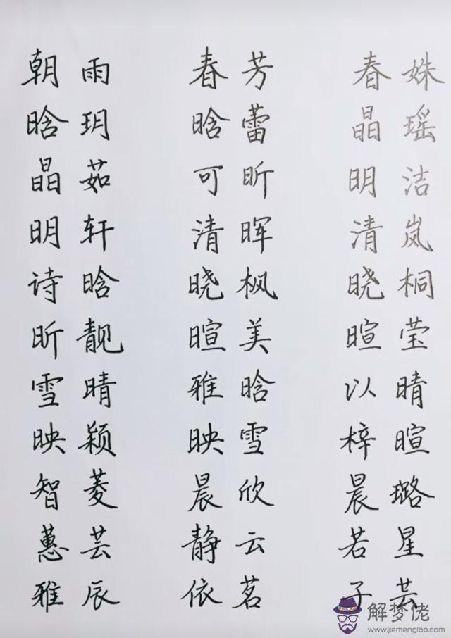 八字喜土的女孩名字大全集