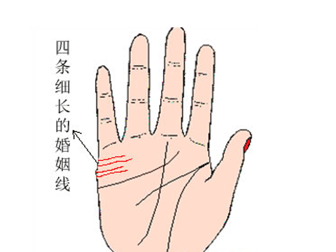 婚姻線怎麼看圖解，掌紋的三條線代表什麼