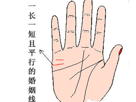 婚姻線怎麼看圖解，掌紋的三條線代表什麼
