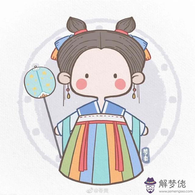 十二星座仙女簡筆畫天秤座古風，十二星座的頭像女