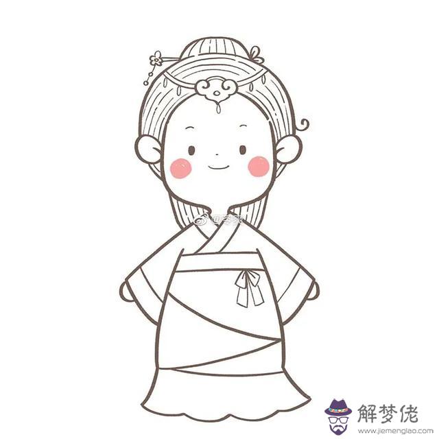 十二星座仙女簡筆畫天秤座古風，十二星座的頭像女