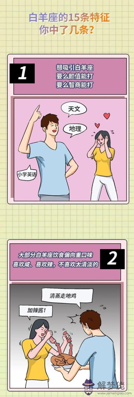 白羊座有什麼特征，自羊座有什麼特點