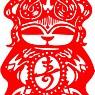 民俗藝術十二屬相剪紙圖