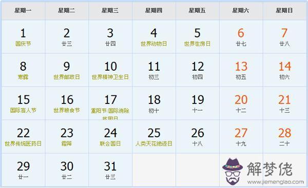 農歷10月1日是什麼節日