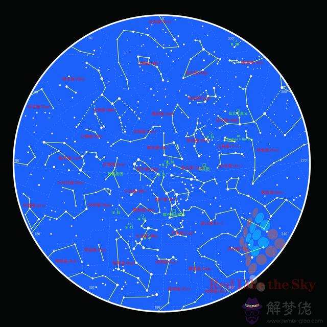 全天88個星座圖，88個星座圖片