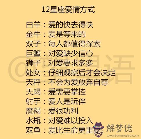 十二星座男最終會娶誰星座統計，十二星座夫妻統計表