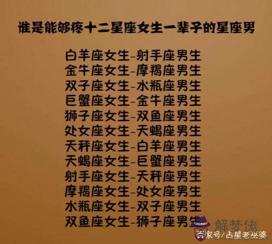 3、摩羯座男白羊座女絕配:男摩羯座，女白羊座，配對