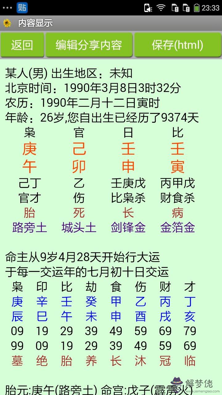 八字中年月透傷官