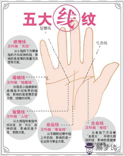 最詳細的女人手相圖解