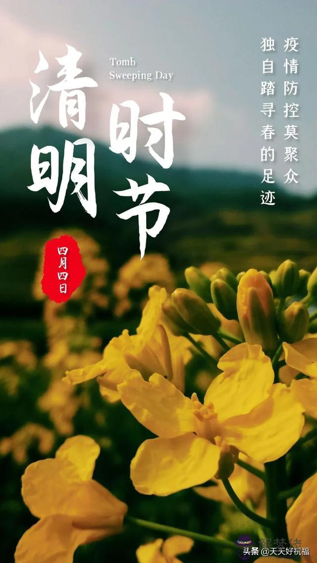 清明節八字祝福語