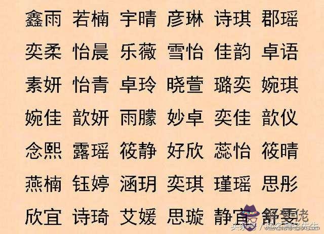 八字成語有名字的