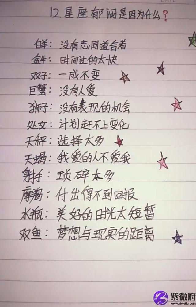 星座密語大全