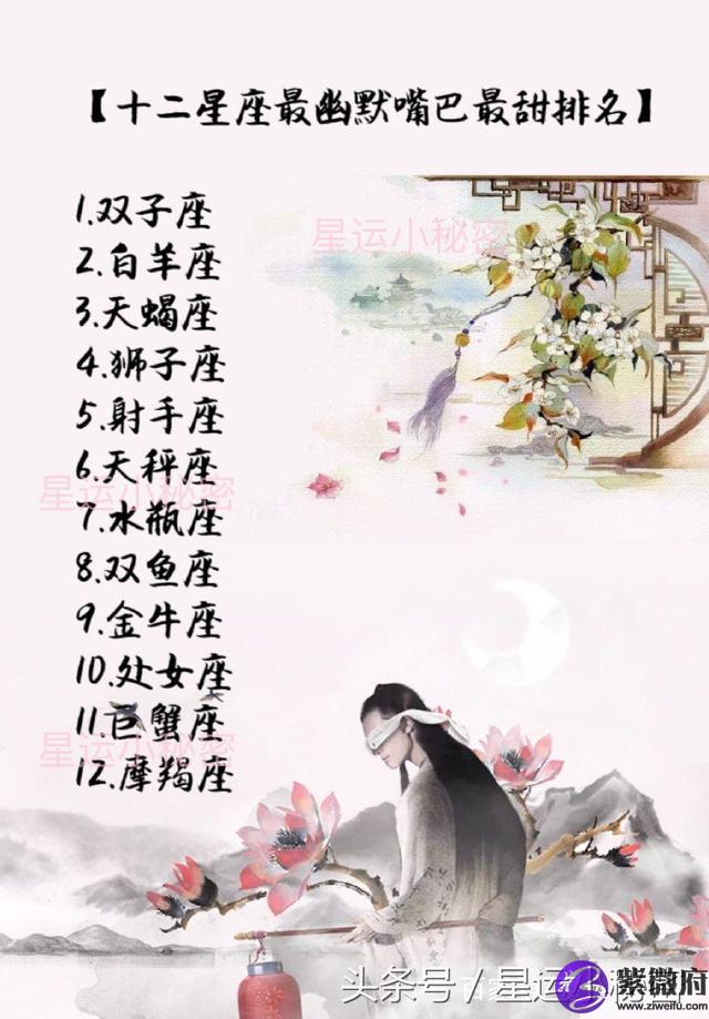 張揚外漏的星座排名