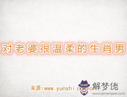 對老婆很溫柔的生肖男 對老婆很溫柔的生肖男