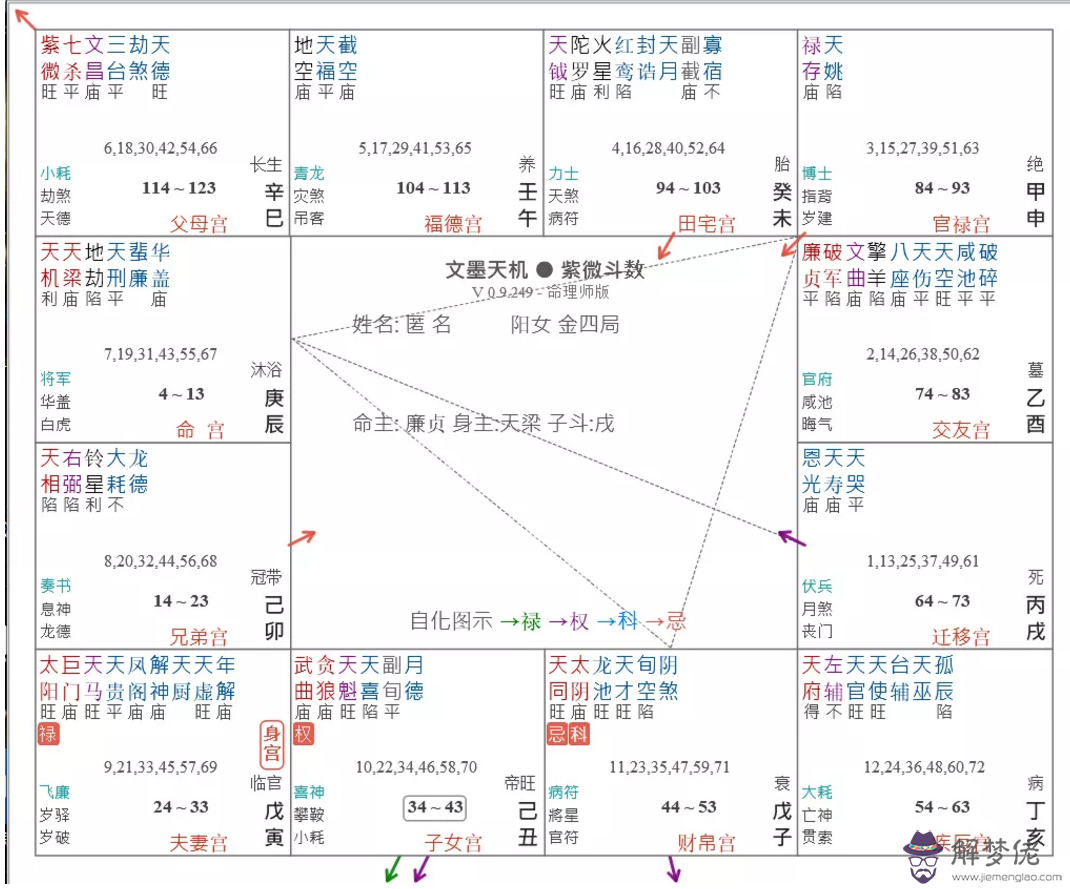 紫殺巳亥 庚年生命