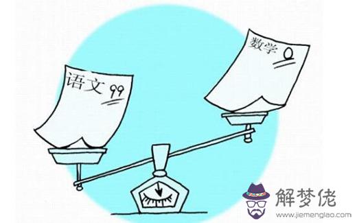 讀書偏科的八字