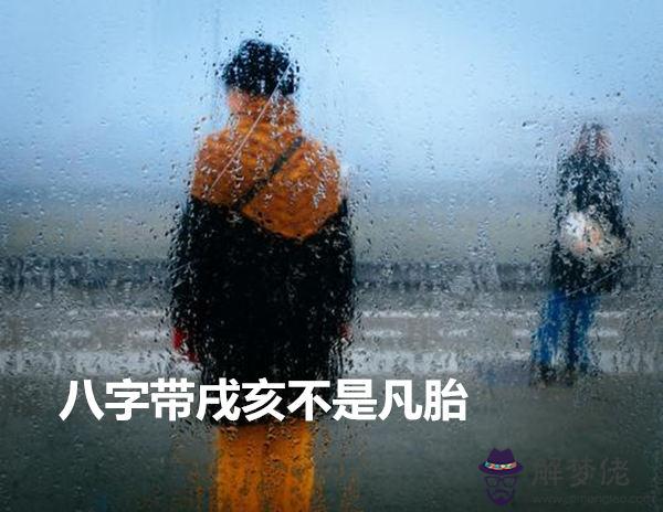 八字帶戌亥不是凡胎