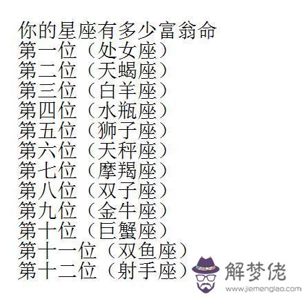 十二星座是什麼命排名，十二星座女好命指數