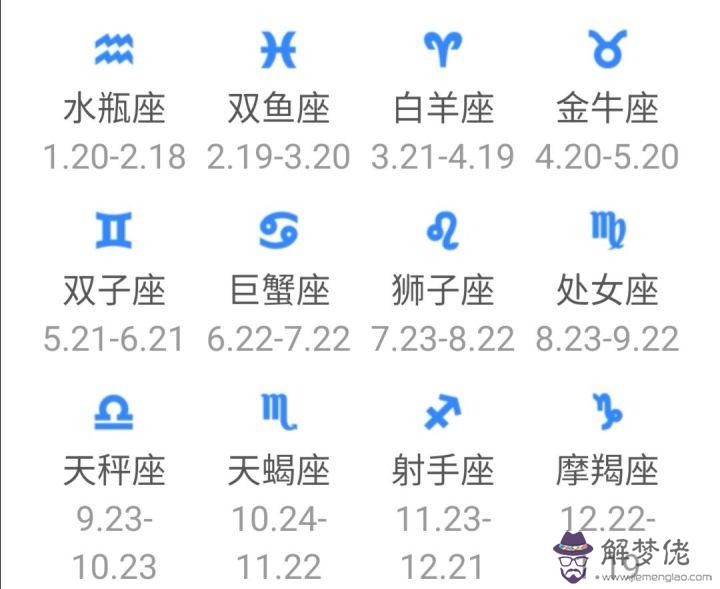 農歷對應星座查詢，輸入生日查詢星座