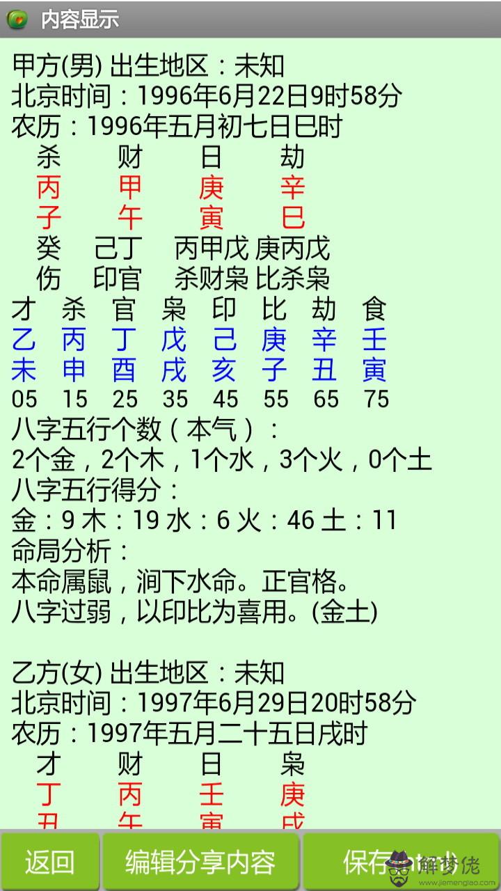 2、古老的八字婚配表:祖宗留下的古老超準的八字配婚