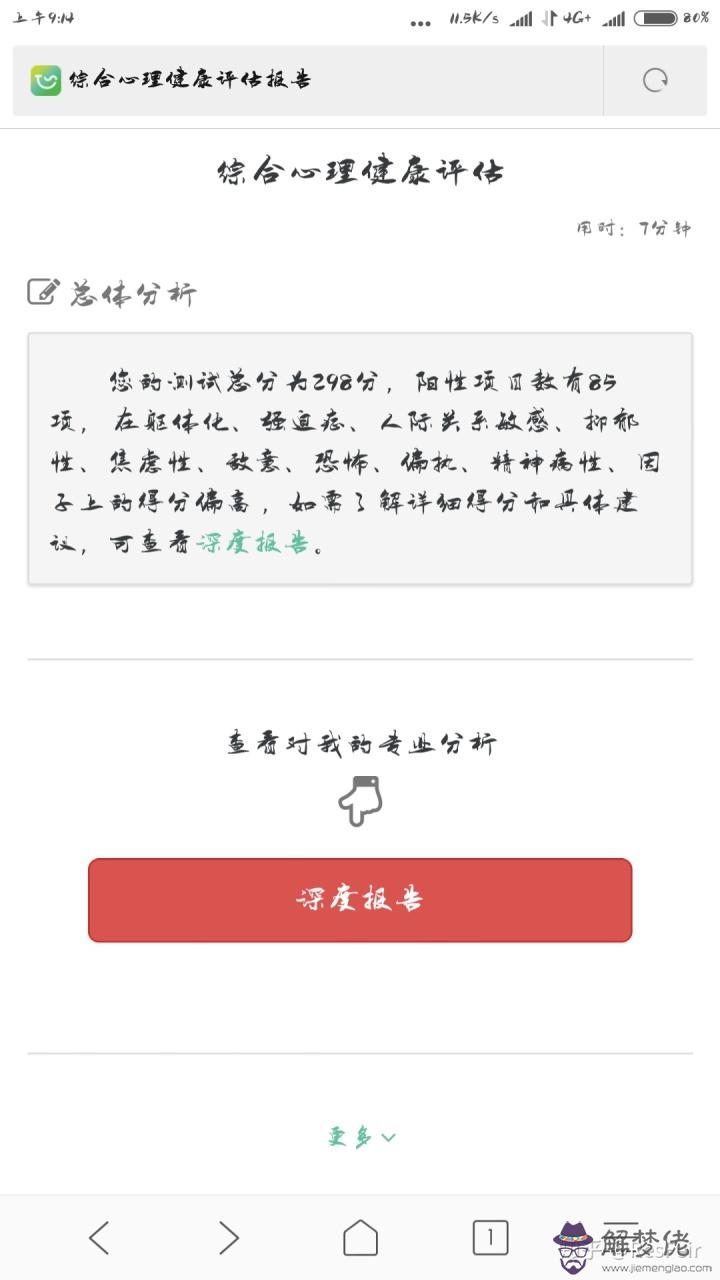 抑郁癥心理測試題及答案:測試抑郁癥測試題